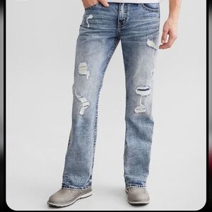 American Eagle NEXT LEVEL AirFlex Distressed Slim Men's Jeans Size 34x30.